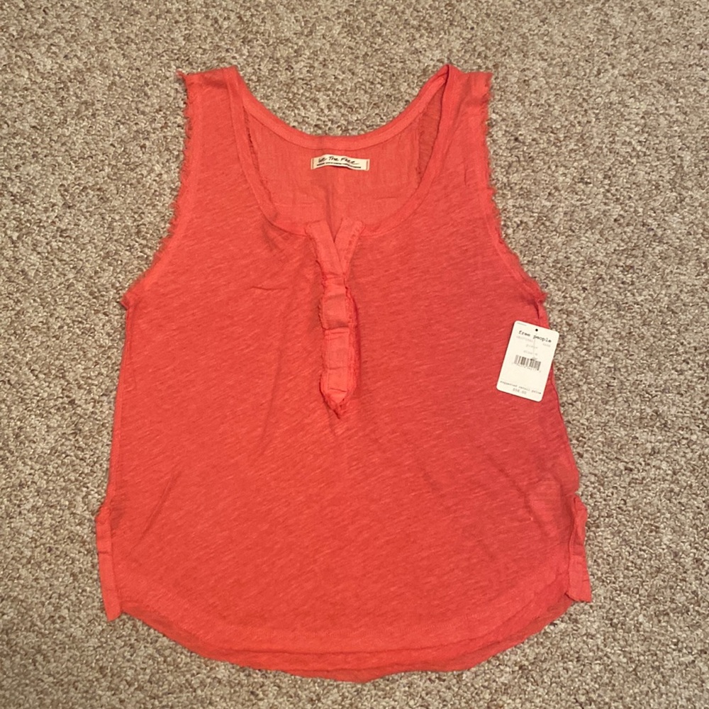 Free People Pixie Tank Linen Blend